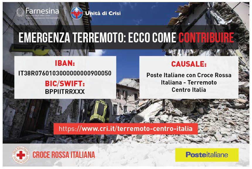Terremoto centro Italia, Donazioni