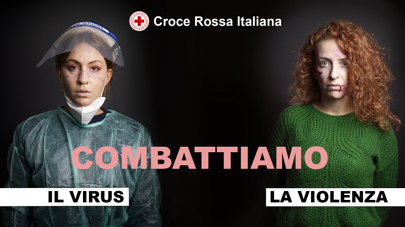 Croce Rossa “In un’immagine social, donne contro il virus e contro la violenza”