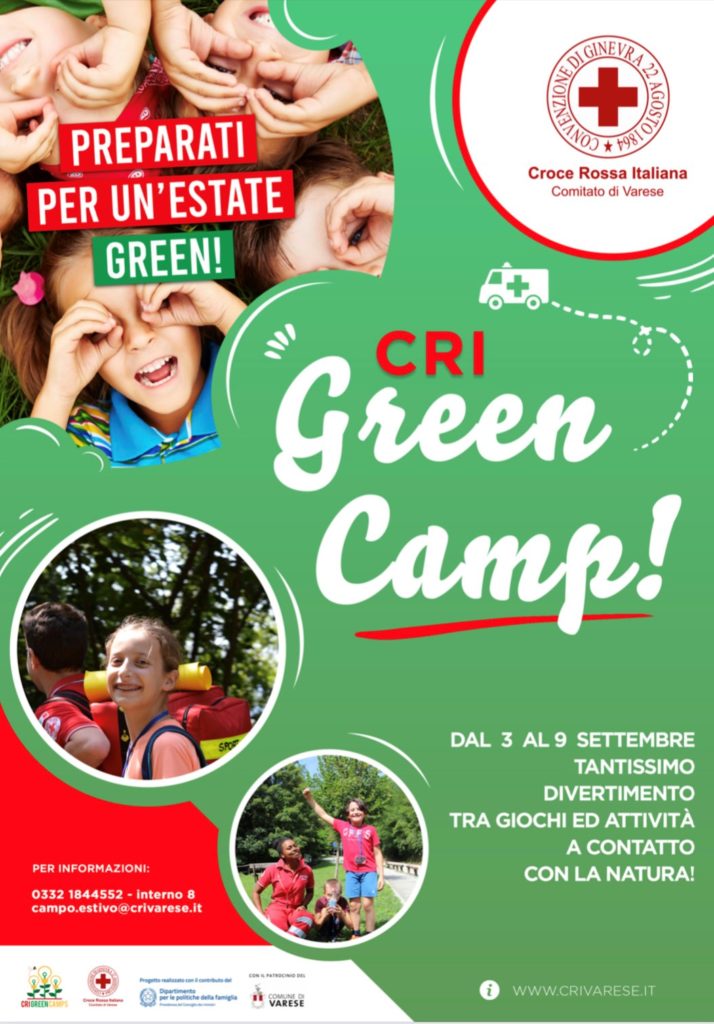 Green camp, il campo estivo della Croce Rossa Italiana Comitato di Varese