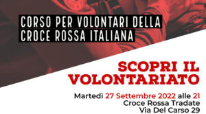 CORSO PER VOLONTARI DELLA CROCE ROSSA ITALIANA – TRADATE @ Sede CRI Tradate | Tradate | Lombardia | Italia